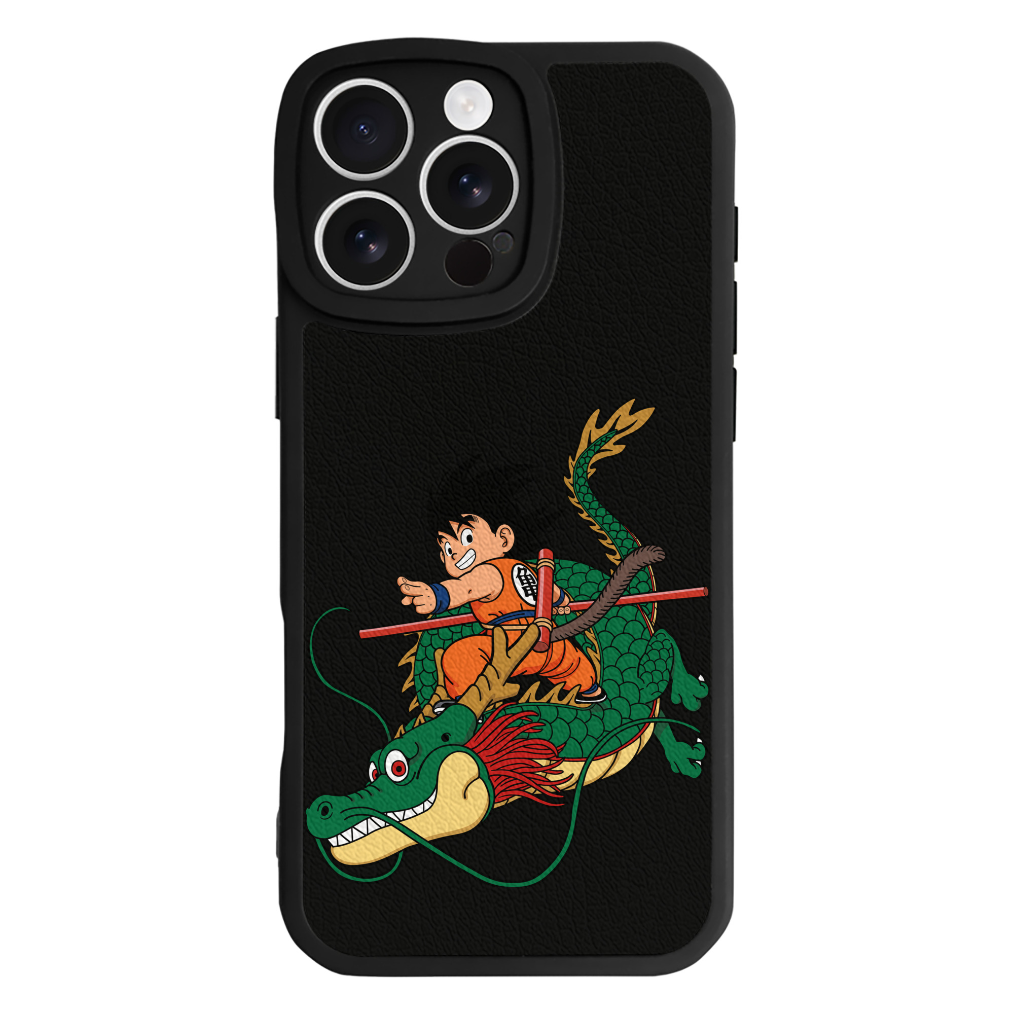 （画像用） ドラゴンボール 孫悟空（そん ごくう）Son Goku カカロット DRAGON BALL Kakarotto 【iPhone 16シリーズ対応】シリコンスマホケース（レザー調） 材質：シリコン